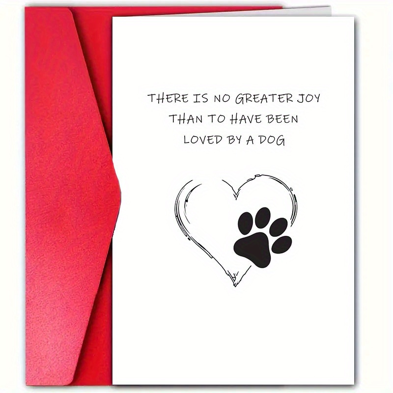 

Comforting Dog Loss Condolence - 4.7"x7" For Pet , &