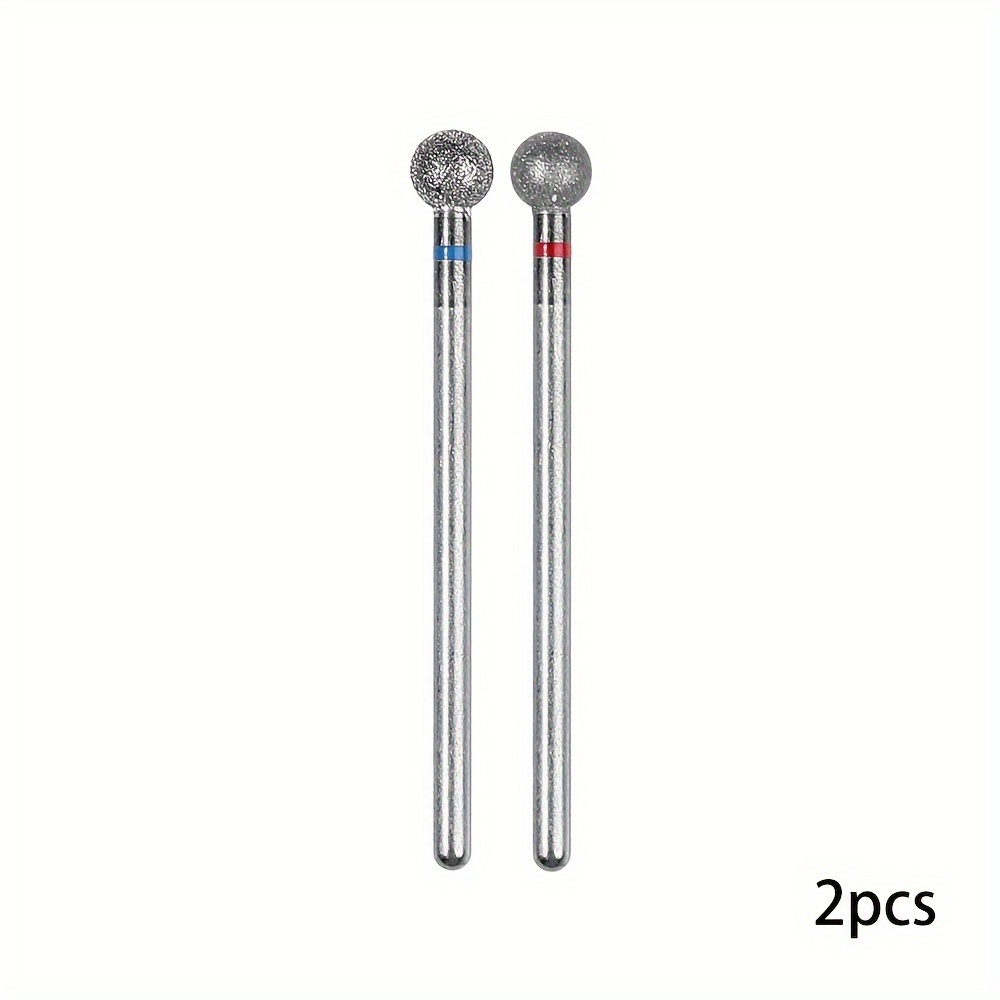 2pcs Nail Drill Bit Set For Manicure, Odorless Cuticle Remover Files, Gel Polish Accessories, Nail Tech Supplies