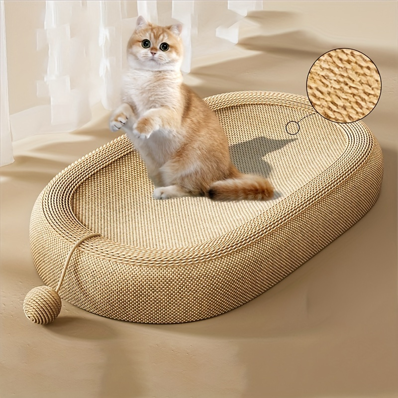 

Ivory Fashion Style Cat Scratching Board And Bed Combo, Pad With Integrated , Hair-resistant Surface, Cats - A And Cat Paradise!