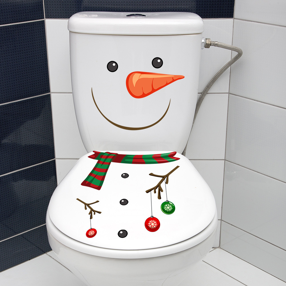 

1pc Christmas Snowman Decorative Bathroom