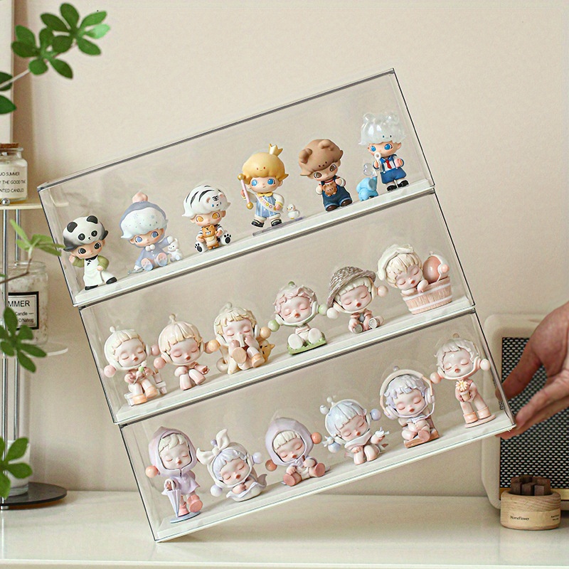 Boîte De Présentation Acrylique Transparente – Pour Figurine, Modèle Réduit – Stand Inclus