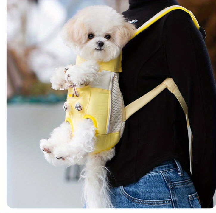 cute cartoon bear dog chest pack cotton portable Temu Poland