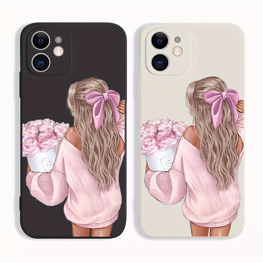 Pink Beautiful Woman Pattern Phone Case for IPhone16/ 16Plus/ 16Pro/ 16Pro Max, IPhone15/ 15Plus/ 15Pro/ 15Pro Max, IPhone14/ 14Plus/ 14Pro/ 14Pro Max, IPhone13/ 13Pro/ 13Pro Max, IPhone12/ 12Pro/ 12Pro Max, iPhone 11/ 11Pro/ 11Pro series