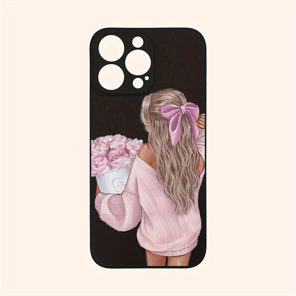 Pink Beautiful Woman Pattern Phone Case for IPhone16/ 16Plus/ 16Pro/ 16Pro Max, IPhone15/ 15Plus/ 15Pro/ 15Pro Max, IPhone14/ 14Plus/ 14Pro/ 14Pro Max, IPhone13/ 13Pro/ 13Pro Max, IPhone12/ 12Pro/ 12Pro Max, iPhone 11/ 11Pro/ 11Pro series