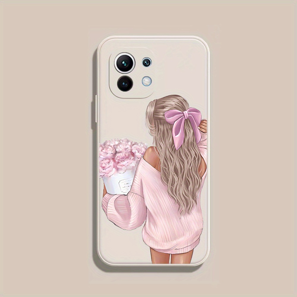 Pink Beautiful Woman Pattern Phone Case for IPhone16/ 16Plus/ 16Pro/ 16Pro Max, IPhone15/ 15Plus/ 15Pro/ 15Pro Max, IPhone14/ 14Plus/ 14Pro/ 14Pro Max, IPhone13/ 13Pro/ 13Pro Max, IPhone12/ 12Pro/ 12Pro Max, iPhone 11/ 11Pro/ 11Pro series