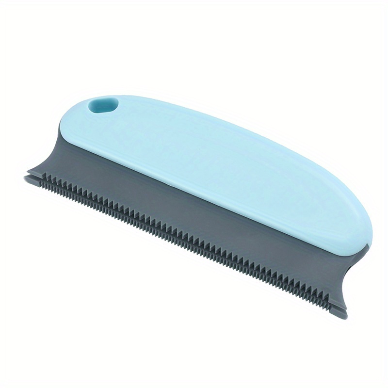 TEMU 1pc Pet Hair Remover Brush For Cats And Dogs - Gentle Grooming Tool With Blue Rubber Bristles, Fur Cleaner For Homes, Plastic Handle For , Home Fur Cleaner | Design | Grooming Brush, Pet Grooming