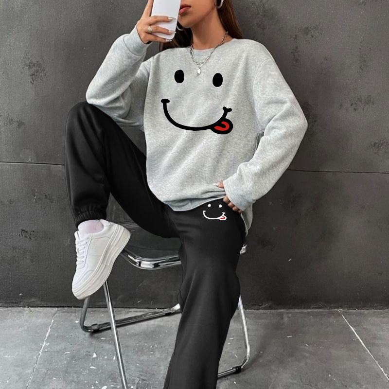 

's Sweatshirt & Set - , Long , For Fall/, Non-see-through,