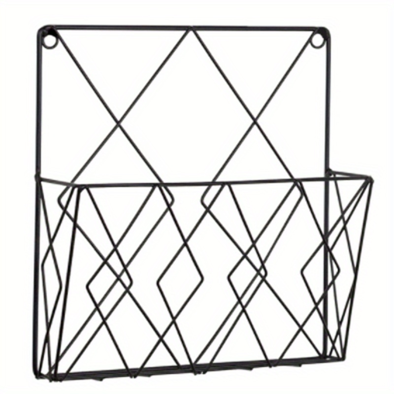 Wall Mounted Storage Box Remote Control Holder Newspaper Bathroom Rack Wall Shelf Adhesive Storage Case Home Organizer Supplies