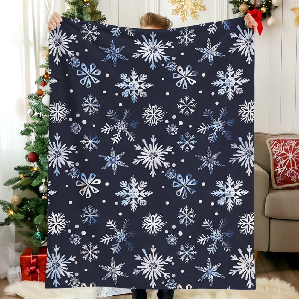 

Vintage Watercolor Blue - Soft, Warm Flannel Throw For , Camping, Travel, Car, Office, Home Decor - Great Holiday Gift For , Friends, Family, Lovers