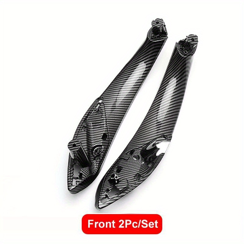 TEMU Plaque de retrait de garniture pour la poignée de porte gauche/droite avec design en fibre de carbone, compatible avec les modèles BMW F30, F80,