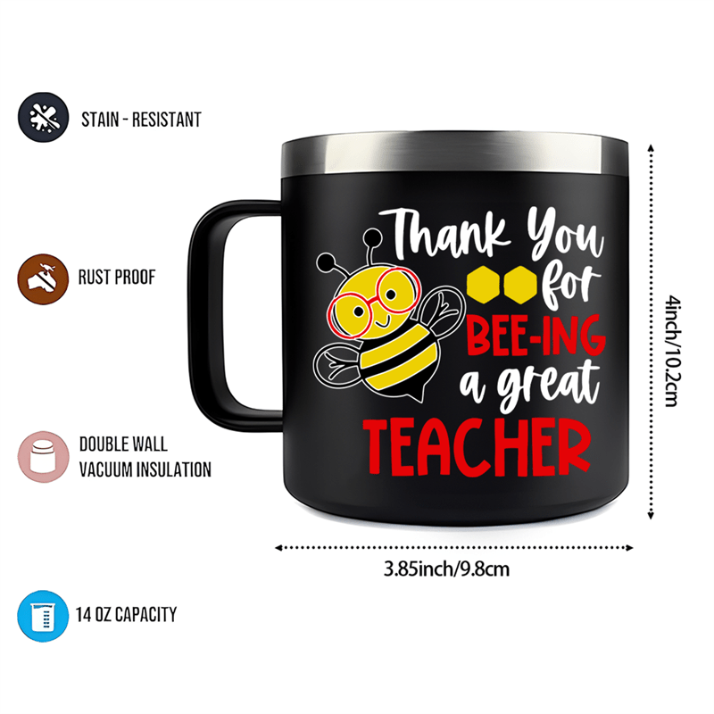 1pc stainless steel insulated travel mug   double wall vacuum thermal cup splash proof machine washable reusable no electricity needed perfect gift for teachers   to school graduation valentines day 4