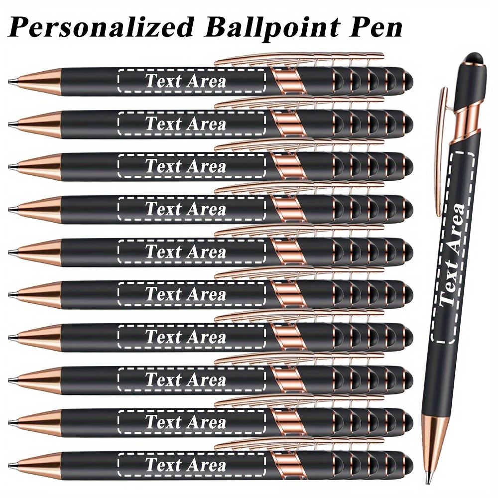 

39/49/59/69/79/89/99/109pcs Luxury Round Ballpoint Pens With Personalized , Customized Pens, Perfect Gifts For Anniversaries, Day, Birthdays Or Any Other ,