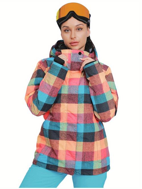 womens ski jacket snowboard winter outdoor ski coat hooded warm jacket