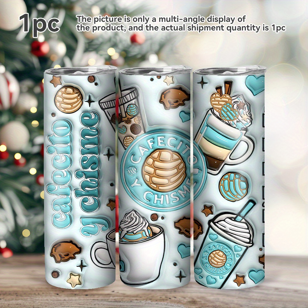 

1 Pcs, 20oz 304 Steel Water Bottles, Cup, Lid And , , Suitable For Refrigerating For 12 And For 6 , , Christmas , New