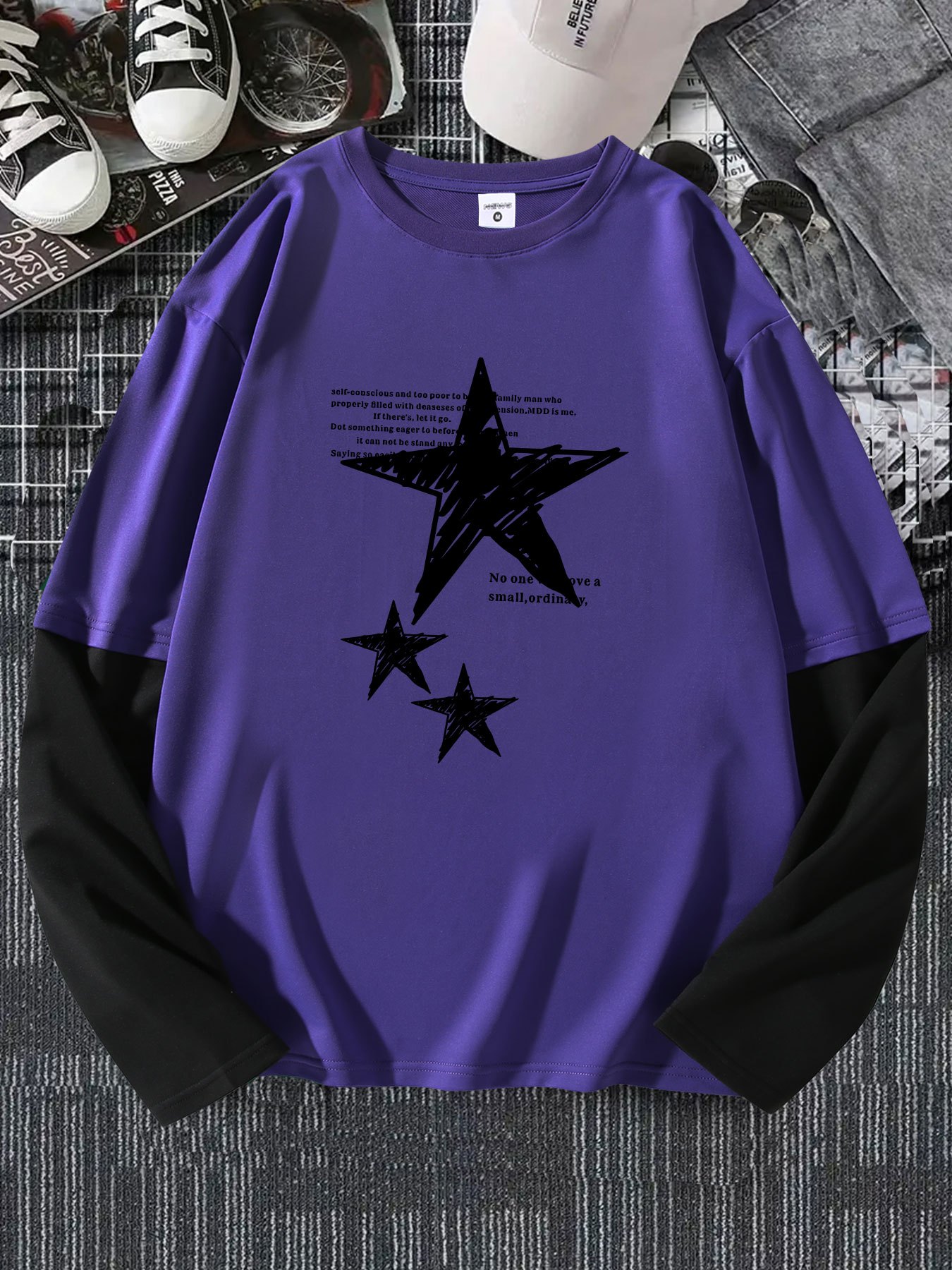 Heren Longsleeve T-Shirt Modern Mannen Lange Mouw Sweatshirt