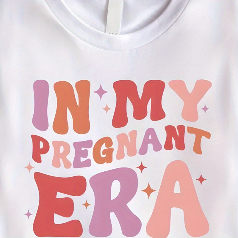 

1pc, In My Pregnant Times Shirt, Mom-to--shirt, Pregnant Daughter T-shirt, Pregnancy Announcement Shirt, T-shirt, Gifts For Pregnant Moms