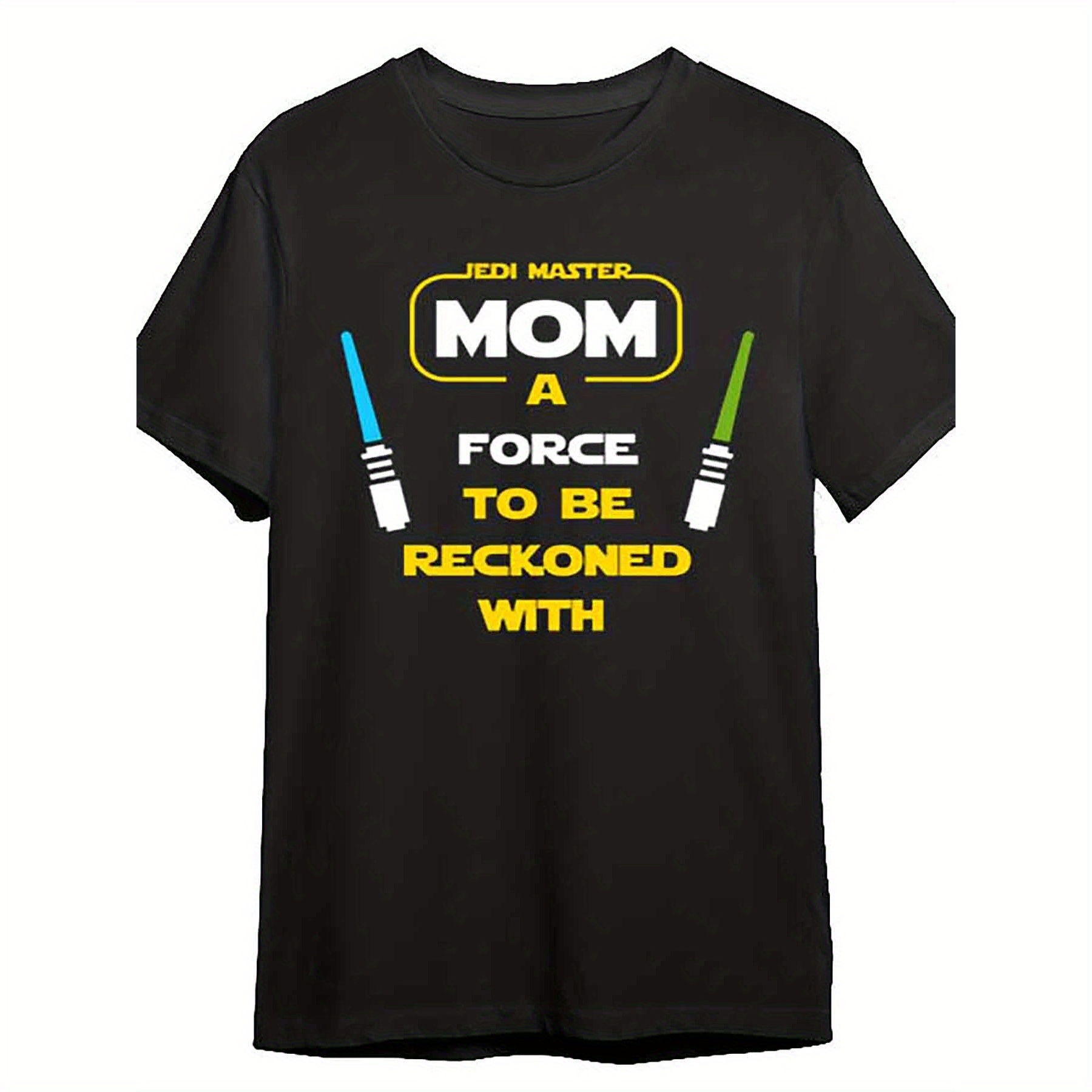 

Master Mom To Be Reckoned With 258516 Funny Men' S Short Sleeve Graphic T-shirt Collection Black Cc