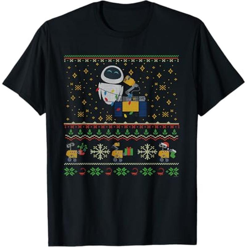 

Pixar & Eve Holiday T-shirt, 100% Cotton, Gifts For Men Dad Husband , S-xxxl, Black