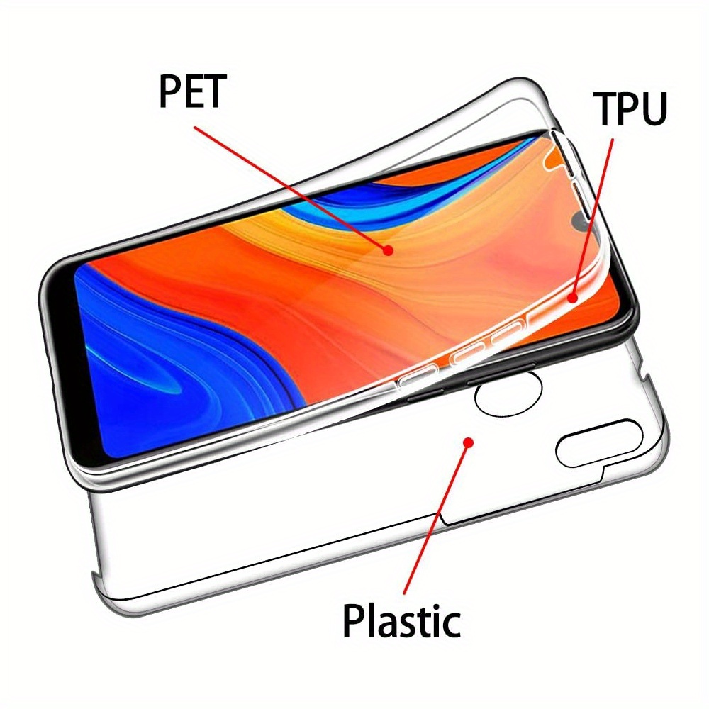 360° Full Cover Double Side Phone Case With Screen Protector Cover For Huawei 2021 Pro Z 2019 Y6 2019 Y7p Y6p 5t P40 P30 Lite P20 Pro Lite 30 40 Pro 9x 8x 8a Prime 10 10i 20i 20 Lite