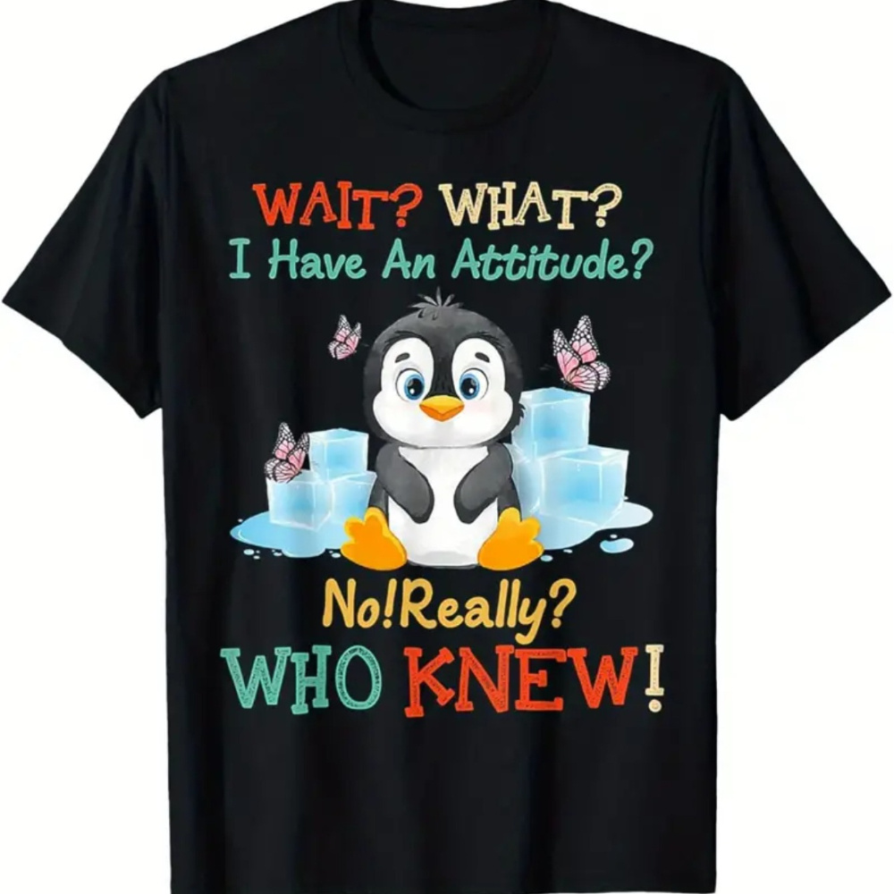 

Penguin I Have Really For Penguin T-shirt, Men's Crew Neck Cotton T-shirt,