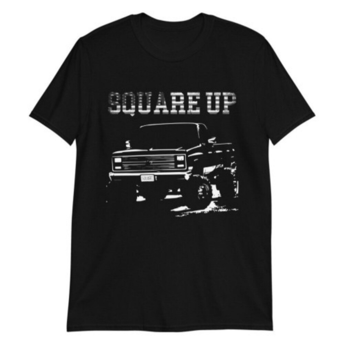 

American Cube Truck, Cube Pickup, American Short Sleeve T-shirt, Sports And Holiday Wear Trend Suit Is Suitable For , Sports And Holiday Wear