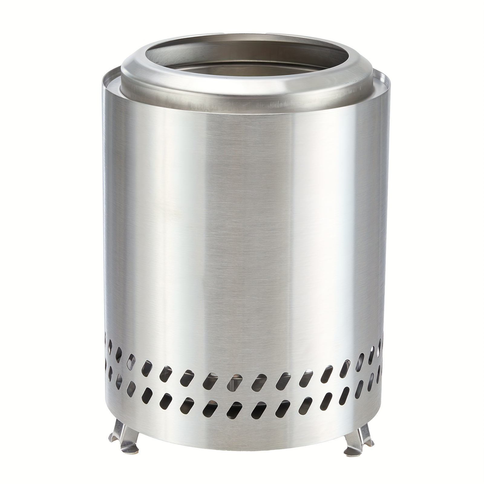 

19.5 Inch Portable Outdoor - Stainless Burning Stove With Stand & Removable Ash Pan