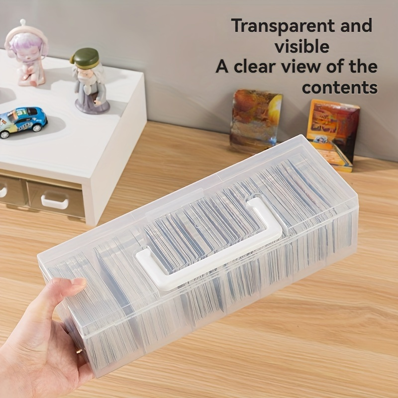 

Clear Plastic Organizer Box Lid, Dustproof For Collectible , Desktop Portable , For Trading