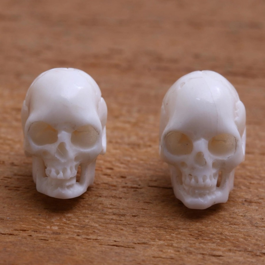 TEMU 2pcs Fashion Simple Earrings Skull Earrings Gothic Earrings Men's Women's Earrings Christmas Gifts For Relatives Daily Gifts For Women's Gifts