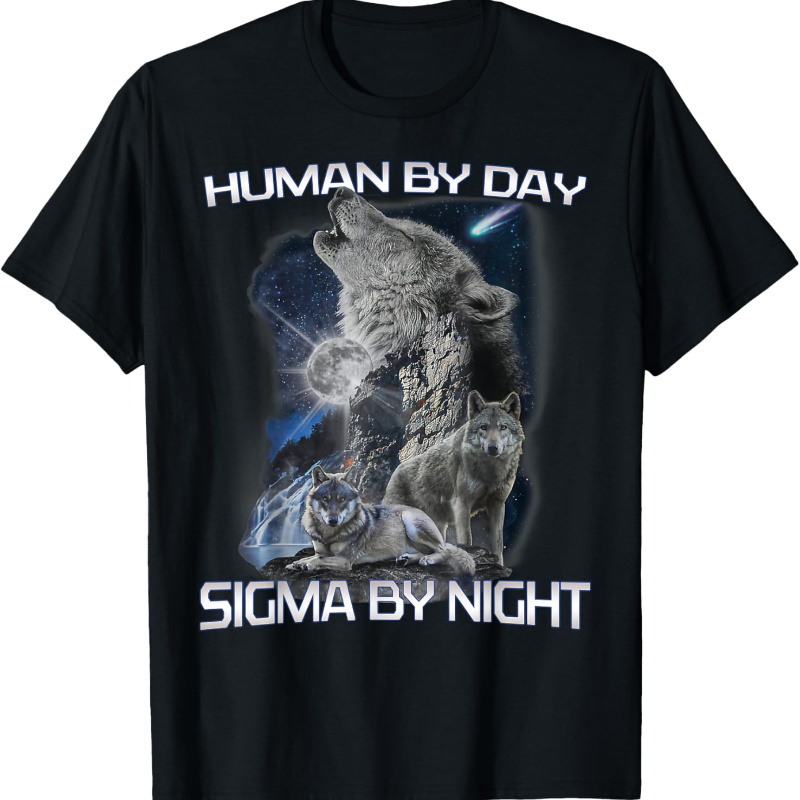 

Ewh Human By Day Wolf Men And Women T-shirt