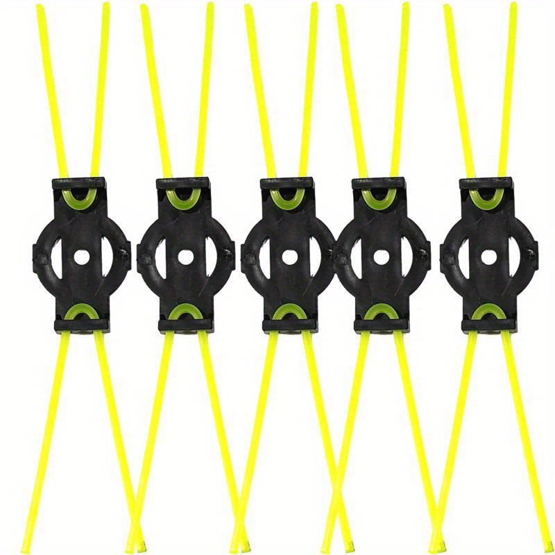 Image of A Set Of 5 Universal Battery-powered Lawn Mower Straw Rope Kits, , Durable Weeding Head, Suitable For Lawn Care And Gardening Accessories