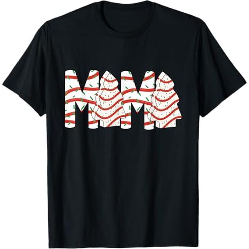 

Christmas Tree Cake Mama Mom Family Matching Womens T-shirt, 100% Cotton, Gifts For Men Dad Husband , S-xxxl, Black