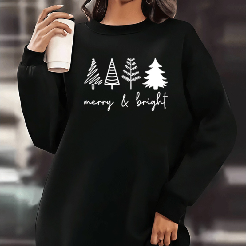 

& Women's Christmas Tree - , Long Sleeve, - For Fall/