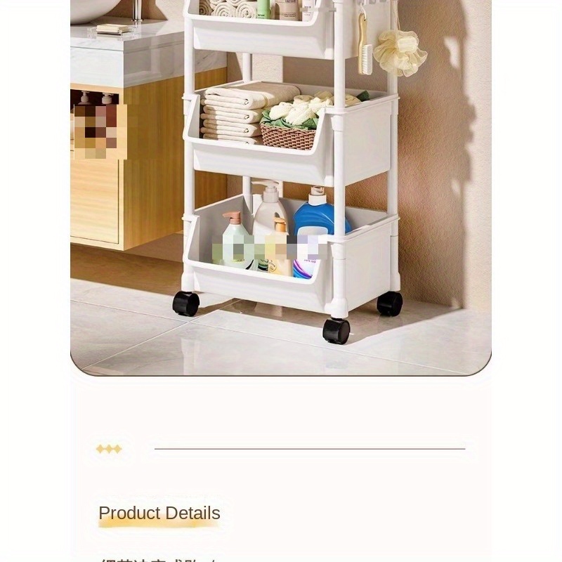 a multi layer spa storage cart no power needed with wheels for   suitable for optimizing space in living rooms bedrooms dorms and   used in salons and spas details 9