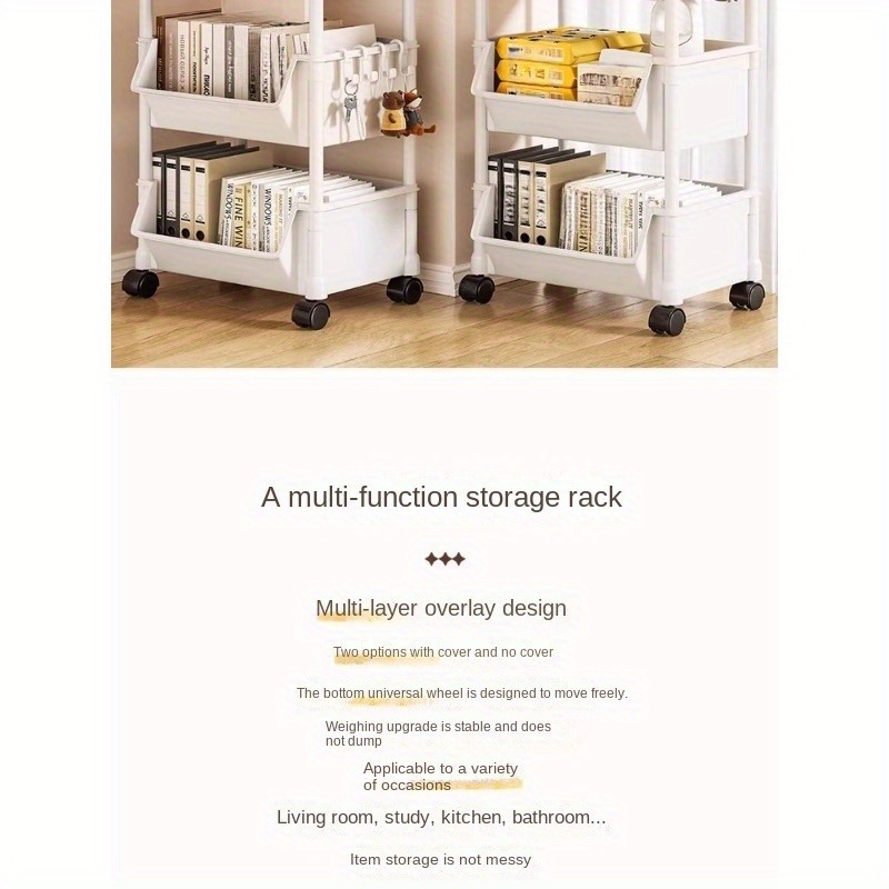 a multi layer spa storage cart no power needed with wheels for   suitable for optimizing space in living rooms bedrooms dorms and   used in salons and spas details 4