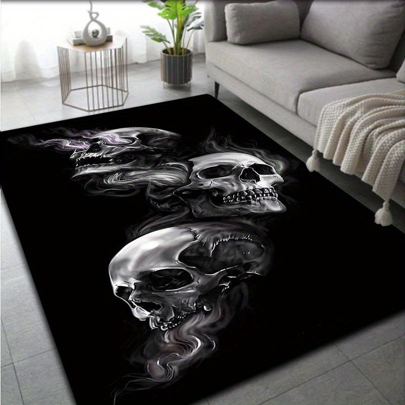 Black Pattern Carpet Door Floor Mat Doormat Non-slip Floor Mat Living Room Decor Rug 3 Sizes