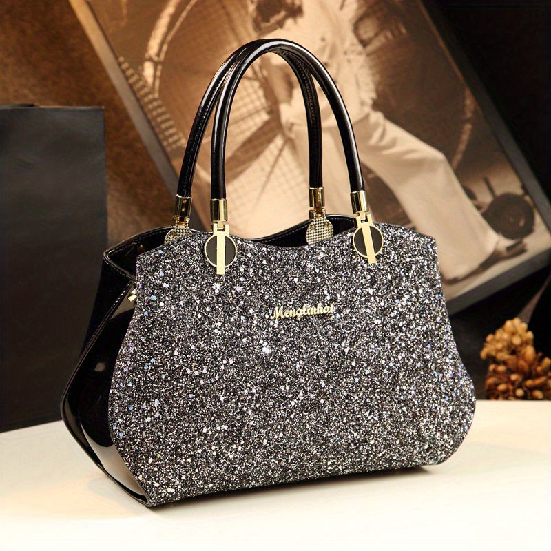 

Pillow Bag Personality Handbag Sequin Large Capacity Middle-aged Women's Bag Hand-held Shoulder Crossbody Mother Bag