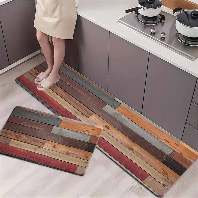 

Vintage Kitchen Mat - Thick, Non-slip, Stain-resistant Polyester Rug For Home Decor - Kitchen, Living Room, Porch & Balcony