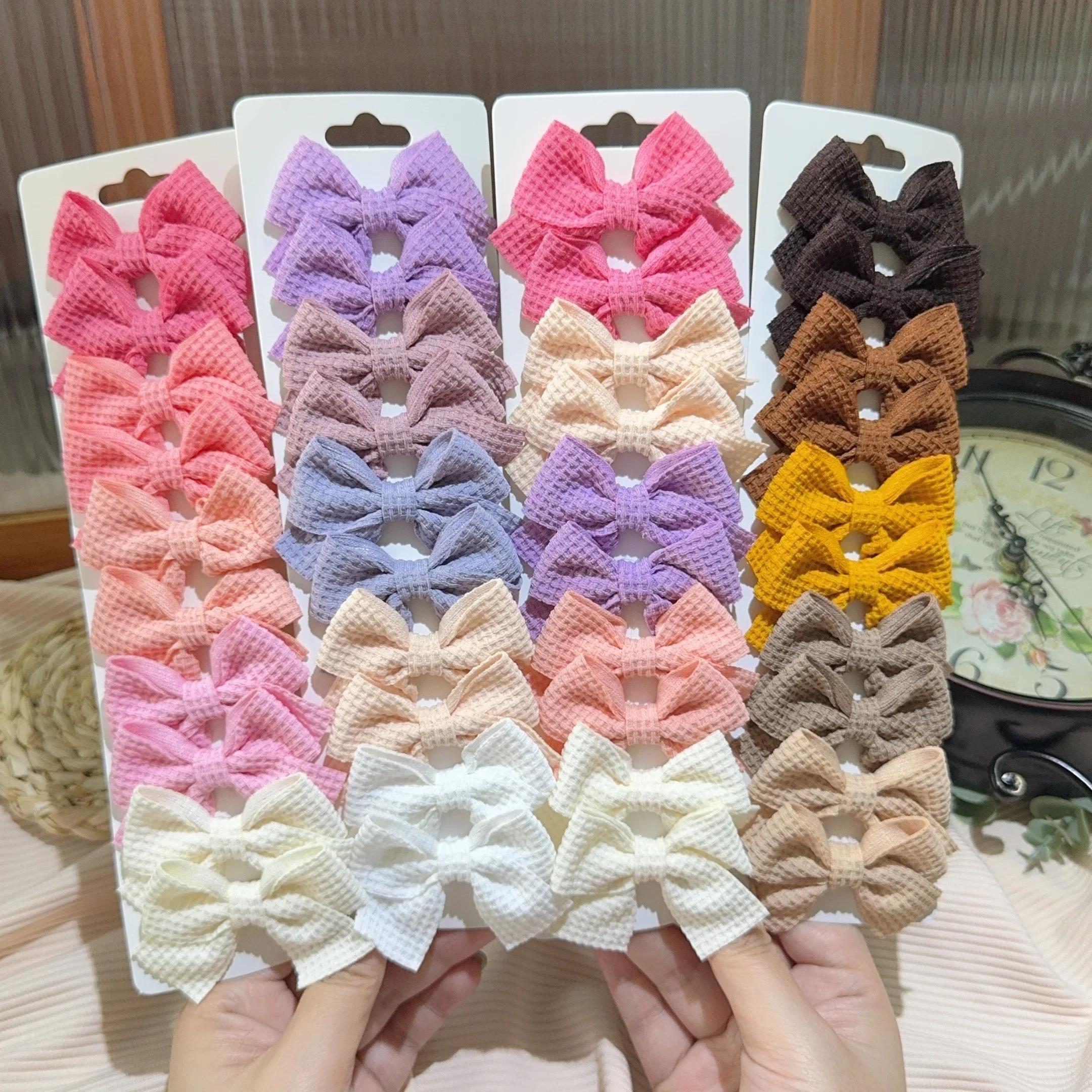 

10pcs/set Bows For , Mixed Pattern , Alloy Barrettes,