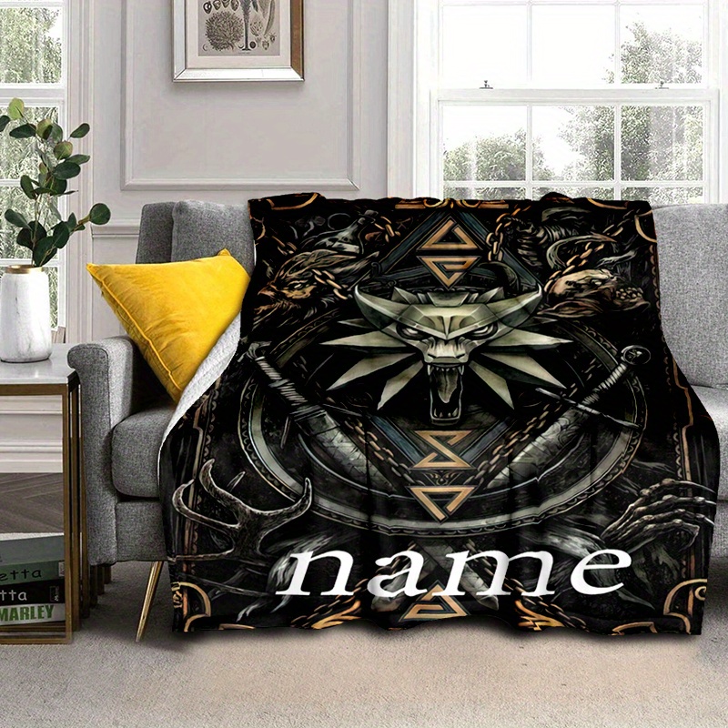 

Personalized Witcher- Flannel Blanket - , & Stain- | For Napping, &