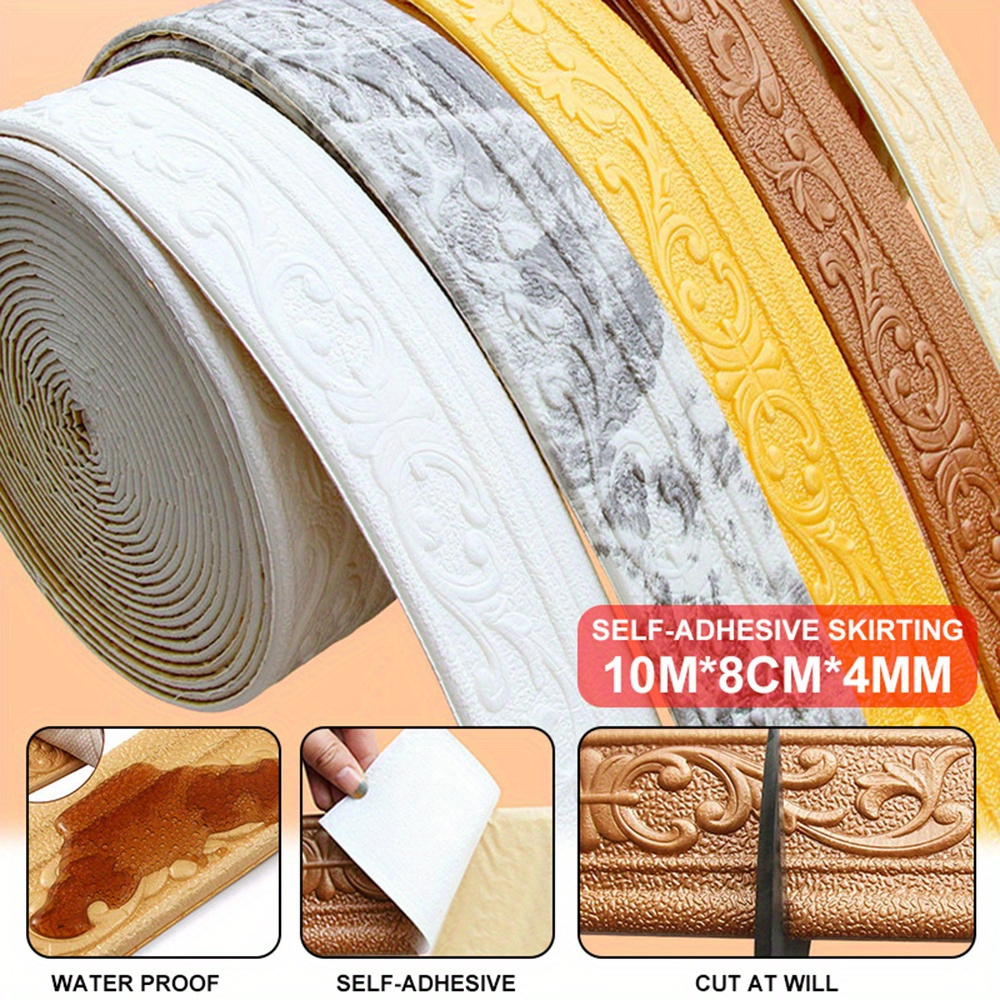 

Self-adhesive Pvc Frame Wall Trim Molding - 362.2 Inch 3d Decorative Sticker For Home And Workshop, Easy To Cut And Install