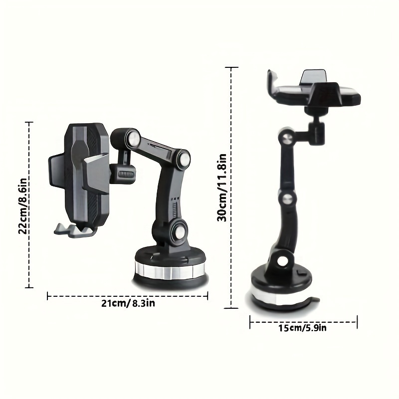 360 telescopic rotary adjustable universal mobile phone holder with shockproof large support and washable strong   gel pad for return school details 2