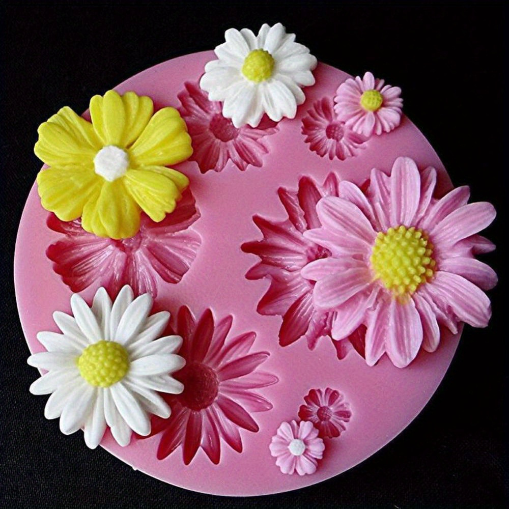 

1pc 3d Flower Silicone Molds Fondant Craft Cake Candy Chocolate Ice Pastry Baking Tool Mould