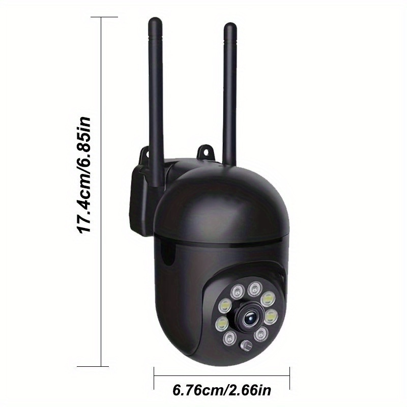   1440p hd wifi security camera with color night   motion detection two way audio real time video indoor wall mount usb powered wireless   details 2