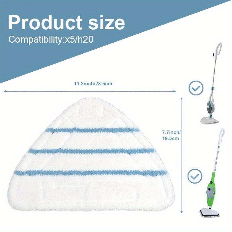 1 pack   steam mop replacement pad cloth floor attachment compatible with x5 h2o h20 steam mop high absorption   for dirt removal premium microfiber cleaning accessory with   details 2