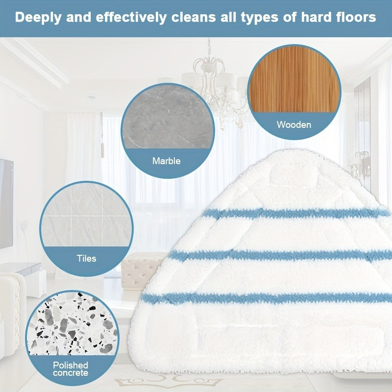 1 pack   steam mop replacement pad cloth floor attachment compatible with x5 h2o h20 steam mop high absorption   for dirt removal premium microfiber cleaning accessory with   details 4