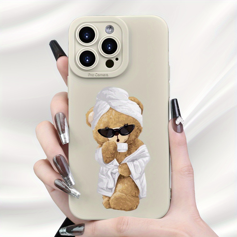 TEMU Phone Case: Little Bear Creative Pattern Protective Case Suitable For , Suitable For Iphone 11, 12, 13, 14, 15 16 Plus, Pro, Max, X, Xr, Xs Max,
