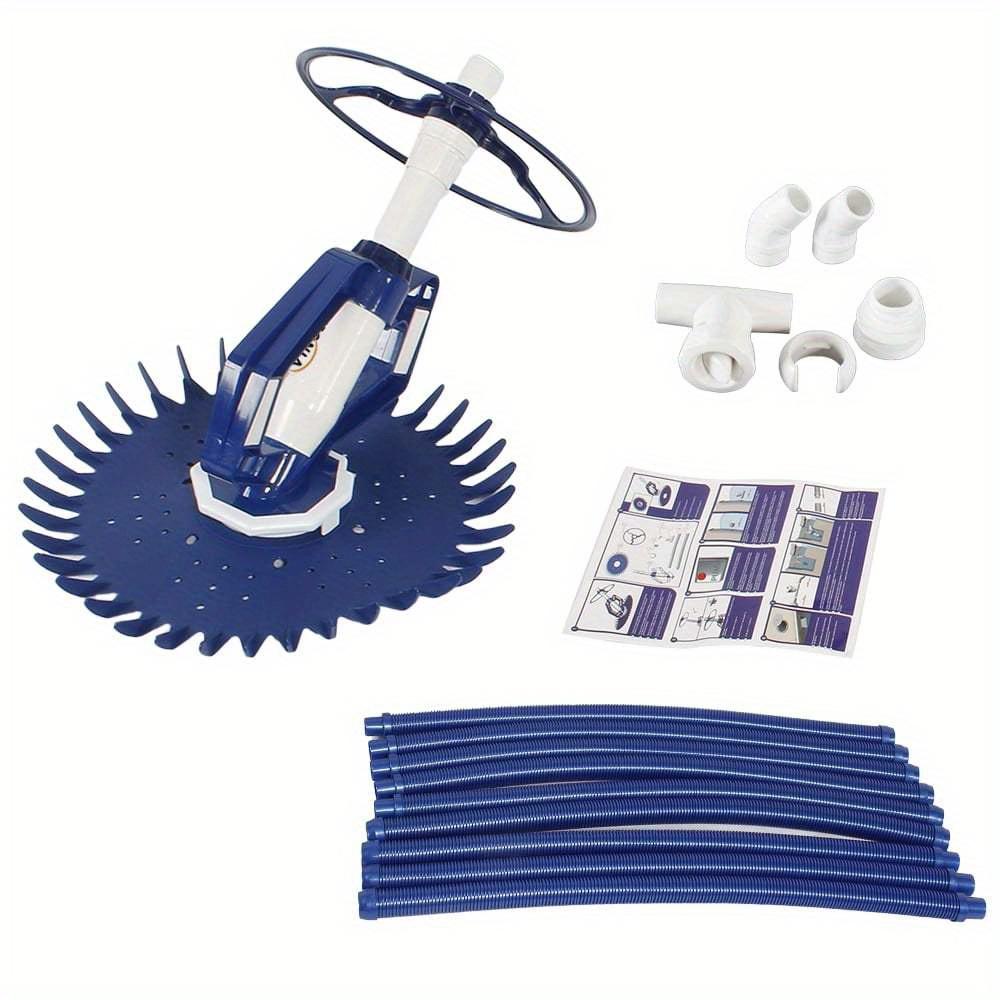 TEMU Pool Cleaner, Swimming Pool Vacuum, Pool Sweeper Swimming Pool Vacuum, Blue