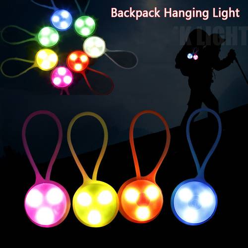 1pc backpack hanging light silicone small led light for night