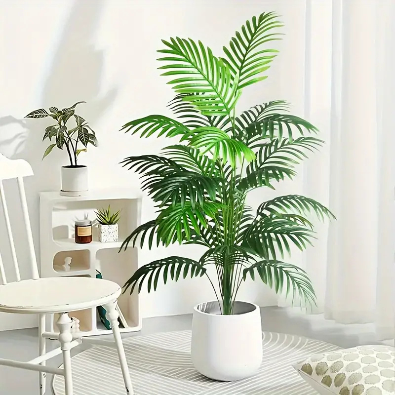 

1pc/2pcs/3pcs Artificial Palm Tree With Large Leaves - For Indoor And Outdoor Decoration, Weddings, Events And Festivals, No Pot