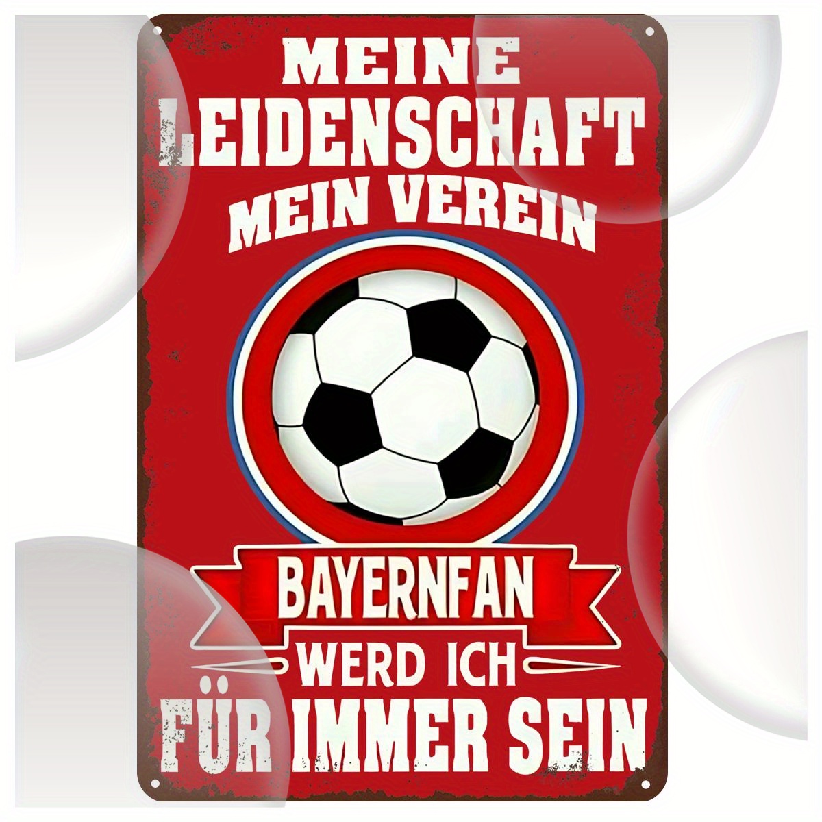 

8"x12" Bayernfan Metal Tin - Decor For , Bar, , &